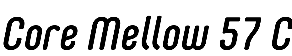 Core Mellow 57 Cn Medium Italic Font Download Free